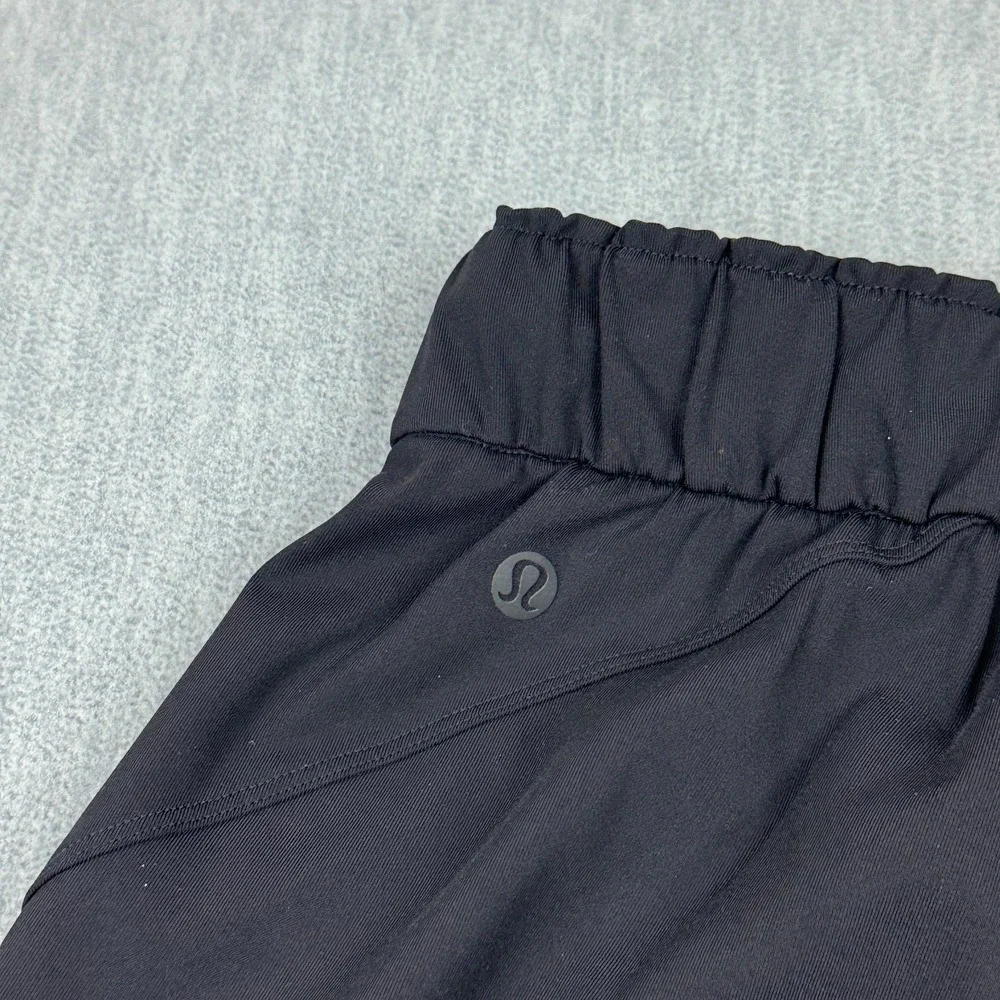 Lululemon Jogger Pants Womens 14 Black‎ Keep Moving Training Running Gym W5CV4S